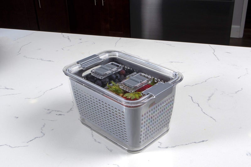 Kitchen Spaces - 1465A6-AMZ Kitchen Spaces Colander Bin, Medium, Gray - Image 3